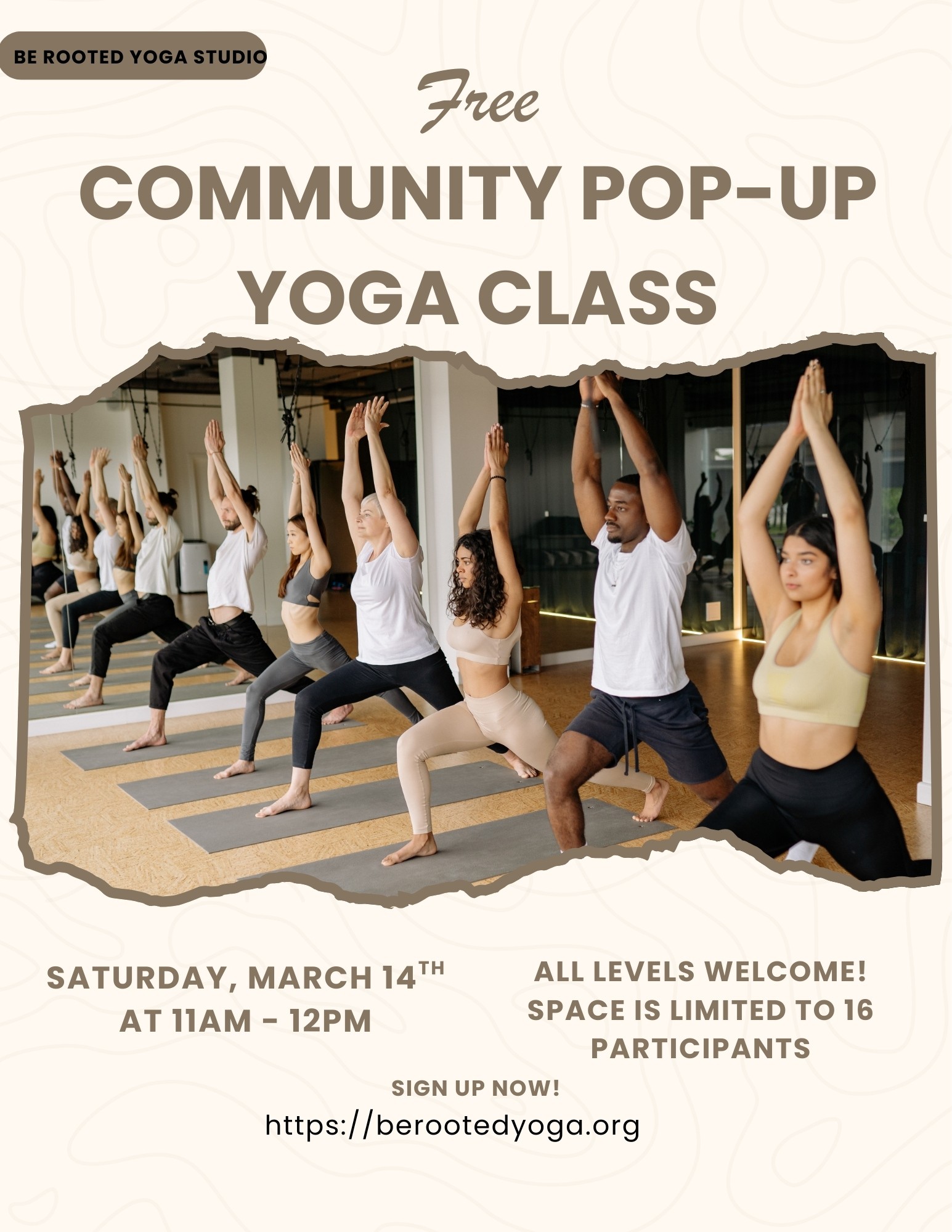 Free Community Pop-up Yoga for March