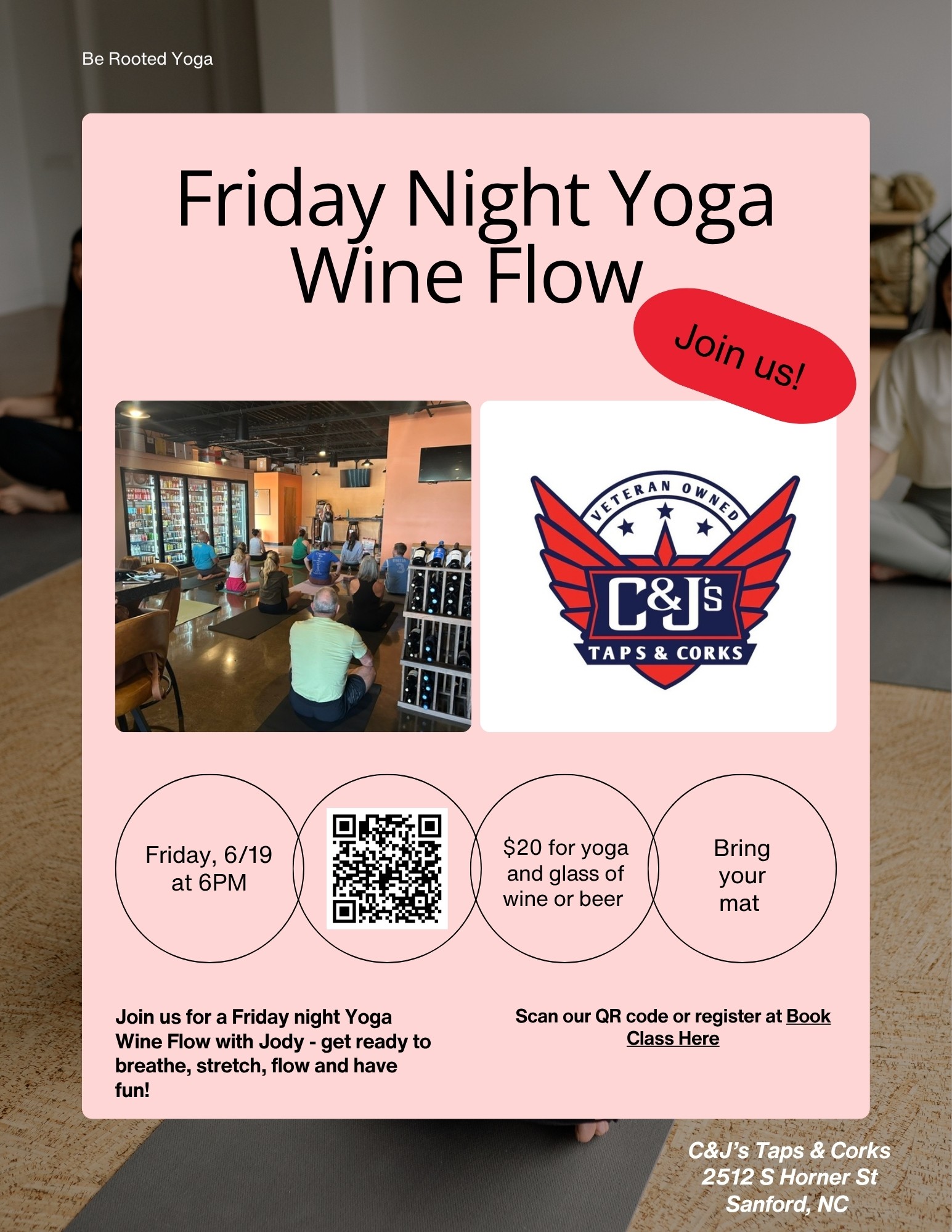 Friday Night Yoga Wine Flow