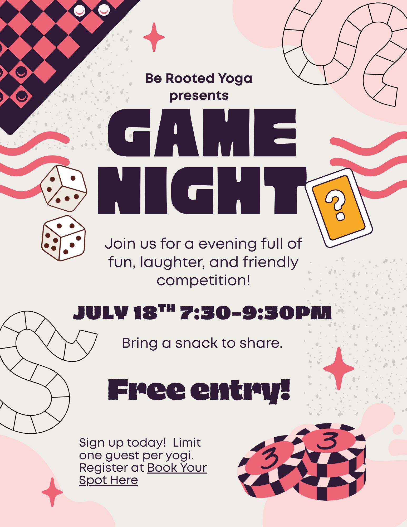 game night flyer
